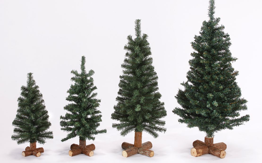 Christbäume in unterschiedlichen Größen