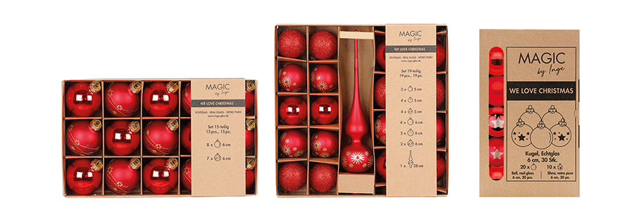 Christmas Balls of good value MAGIC by Inge | Christmas Decor Inges 